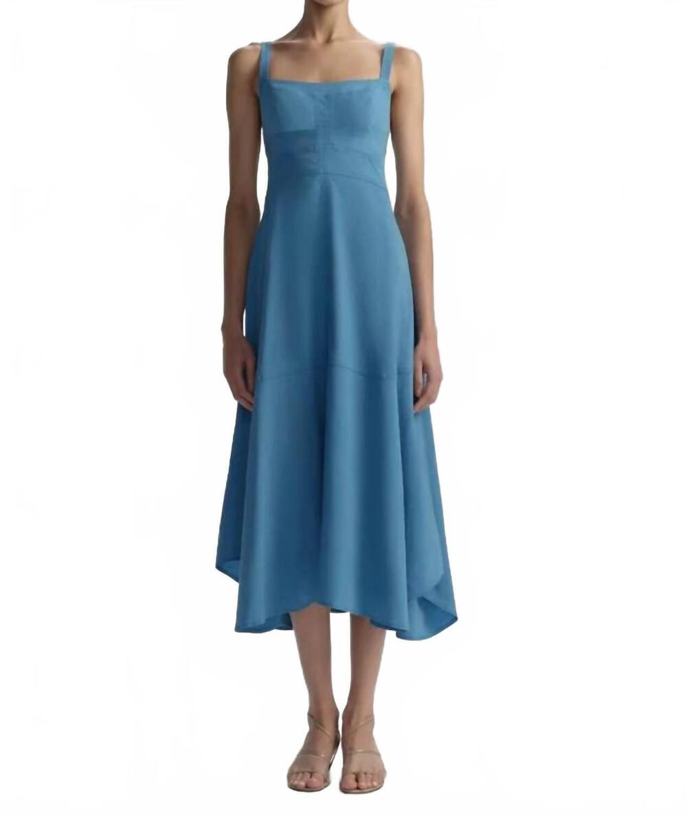 NEW A.L.C. harlow midi dress in tahoe blue